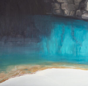 Sea Cave 2 oil on canvas 100cm x 100 cm